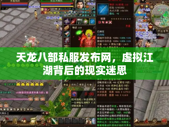 天龙八部私服发布网，虚拟江湖背后的现实迷思