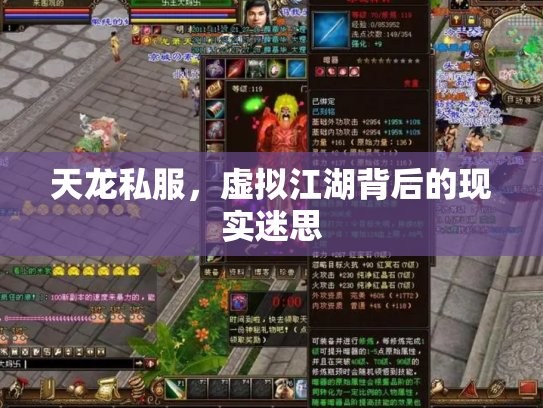 天龙私服，虚拟江湖背后的现实迷思