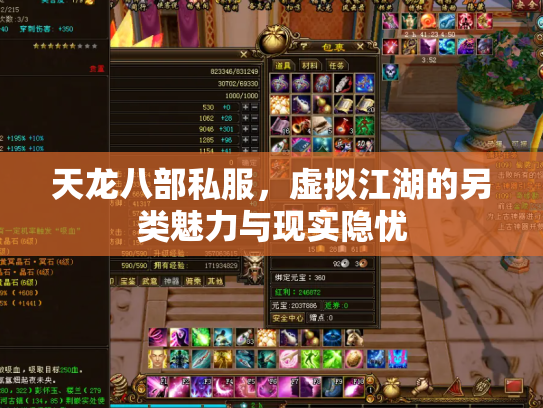 天龙八部私服，虚拟江湖的另类魅力与现实隐忧