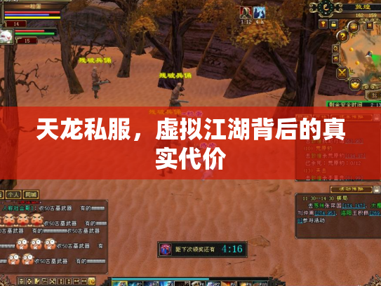 天龙私服，虚拟江湖背后的真实代价