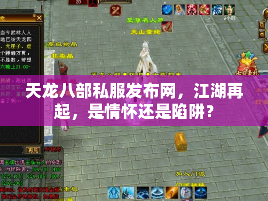 天龙八部私服发布网，江湖再起，是情怀还是陷阱？