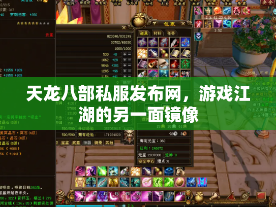 天龙八部私服发布网，游戏江湖的另一面镜像