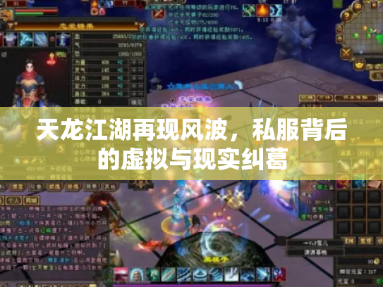 天龙江湖再现风波，私服背后的虚拟与现实纠葛