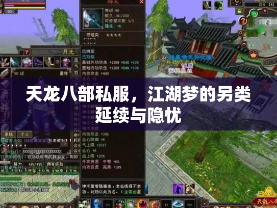 天龙八部私服，江湖梦的另类延续与隐忧