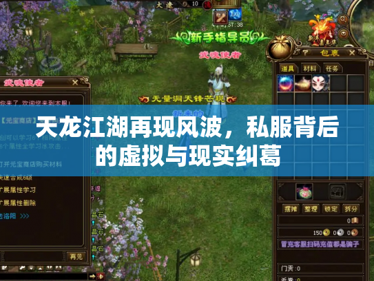 天龙江湖再现风波，私服背后的虚拟与现实纠葛