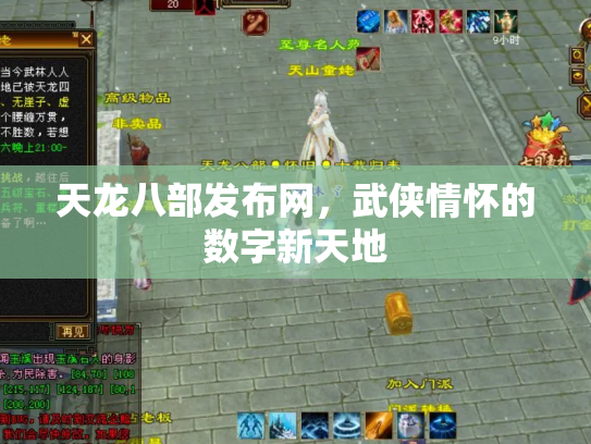 天龙八部发布网，武侠情怀的数字新天地