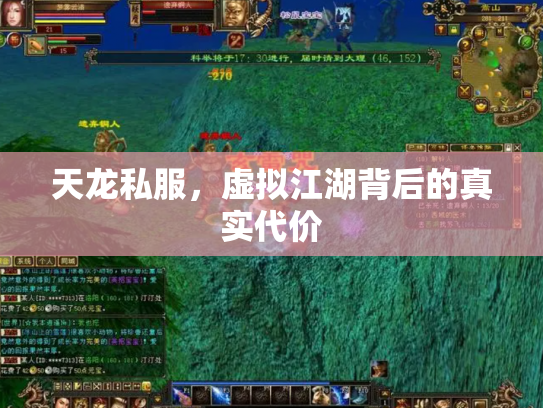 天龙私服，虚拟江湖背后的真实代价