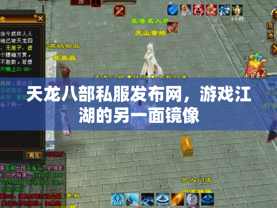 天龙八部私服发布网，游戏江湖的另一面镜像
