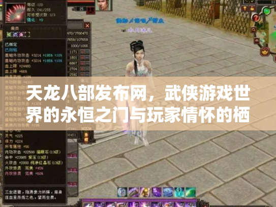 天龙八部发布网，武侠游戏世界的永恒之门与玩家情怀的栖息地