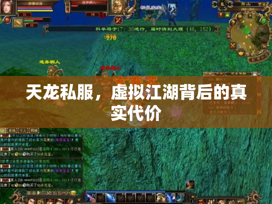 天龙私服，虚拟江湖背后的真实代价