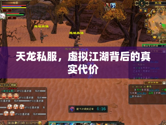 天龙私服，虚拟江湖背后的真实代价