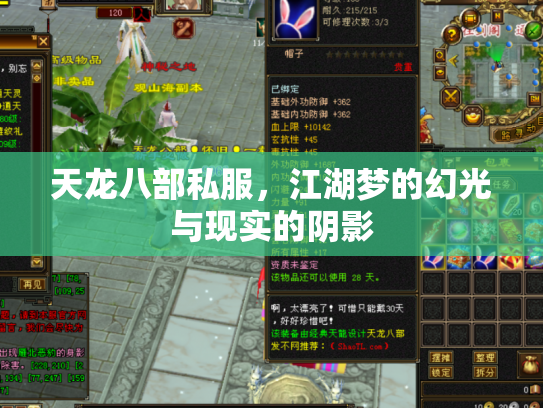 天龙八部私服，江湖梦的幻光与现实的阴影