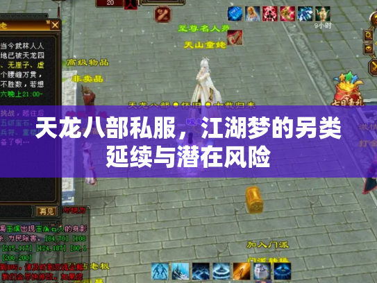 天龙八部私服，江湖梦的另类延续与潜在风险