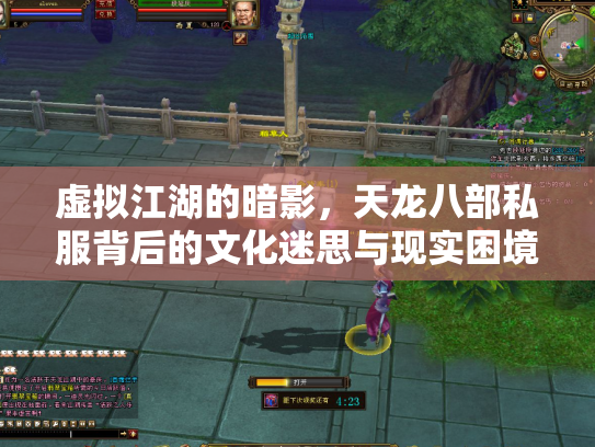 虚拟江湖的暗影，天龙八部私服背后的文化迷思与现实困境