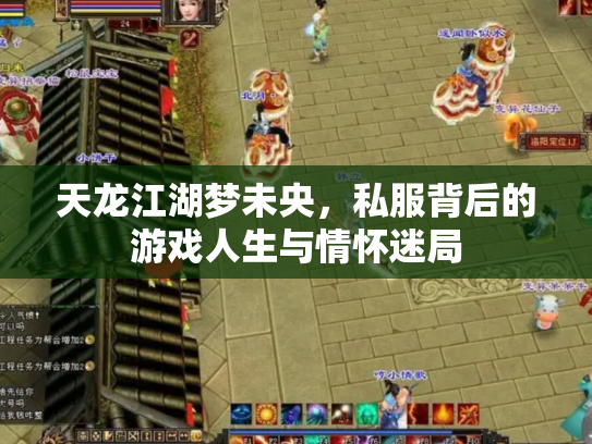 天龙江湖梦未央，私服背后的游戏人生与情怀迷局