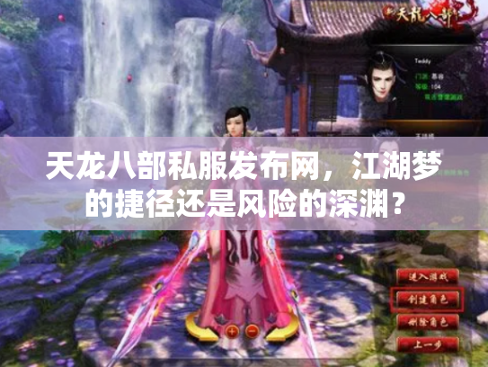 天龙八部私服发布网，江湖梦的捷径还是风险的深渊？