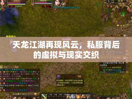 天龙江湖再现风云，私服背后的虚拟与现实交织