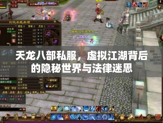 天龙八部私服，虚拟江湖背后的隐秘世界与法律迷思