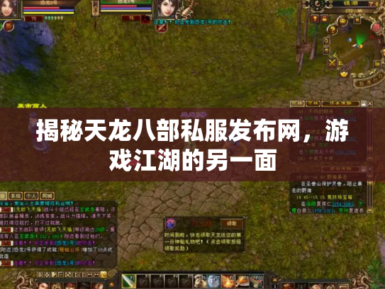 揭秘天龙八部私服发布网，游戏江湖的另一面