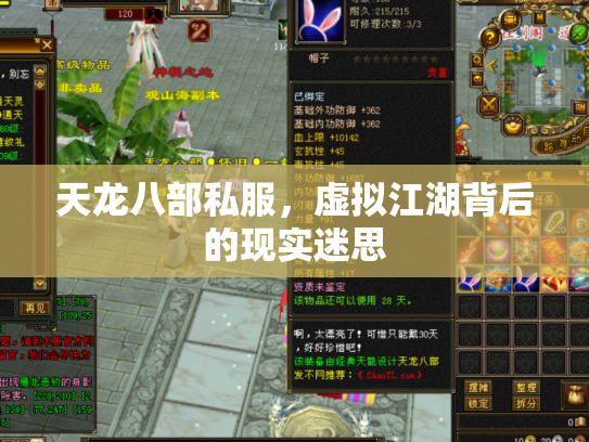 天龙八部私服，虚拟江湖背后的现实迷思