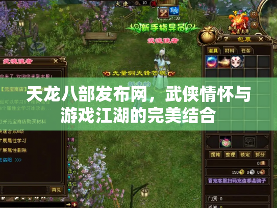 天龙八部发布网，武侠情怀与游戏江湖的完美结合