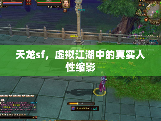 天龙sf，虚拟江湖中的真实人性缩影