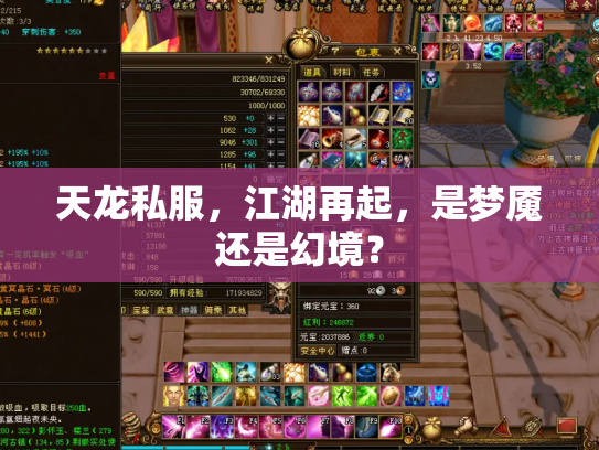 天龙私服，江湖再起，是梦魇还是幻境？