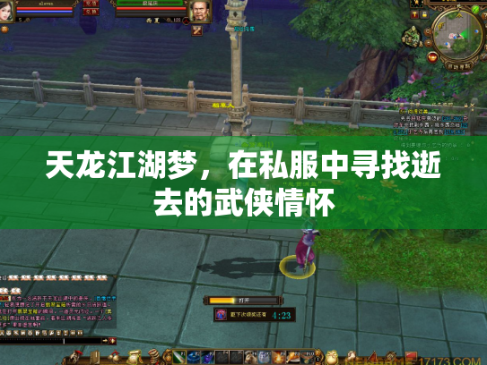 天龙江湖梦，在私服中寻找逝去的武侠情怀
