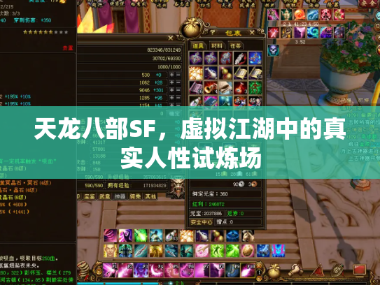 天龙八部SF，虚拟江湖中的真实人性试炼场