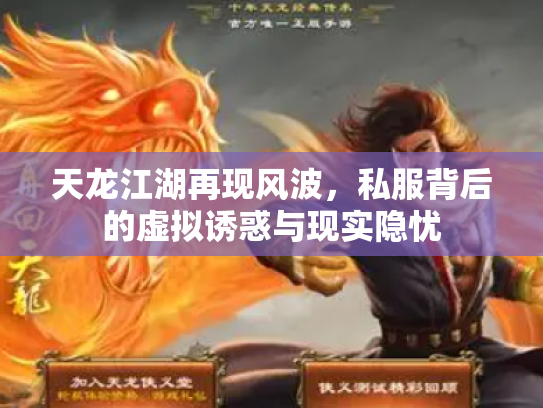 天龙江湖再现风波，私服背后的虚拟诱惑与现实隐忧