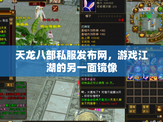 天龙八部私服发布网,游戏江湖的另一面镜像 天龙八部私服发布网,游戏江湖的另一面镜像