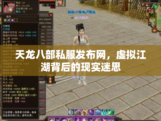 天龙八部私服发布网，虚拟江湖背后的现实迷思