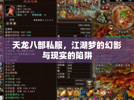 天龙八部私服，江湖梦的幻影与现实的陷阱