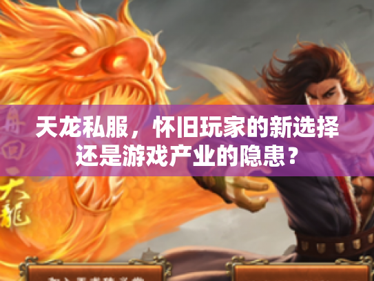 天龙私服，怀旧玩家的新选择还是游戏产业的隐患？