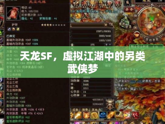 天龙SF，虚拟江湖中的另类武侠梦