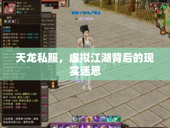 天龙私服，虚拟江湖背后的现实迷思