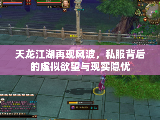 天龙江湖再现风波，私服背后的虚拟欲望与现实隐忧