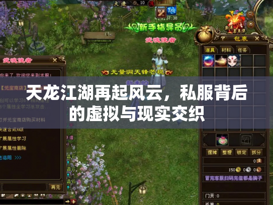 天龙江湖再起风云，私服背后的虚拟与现实交织