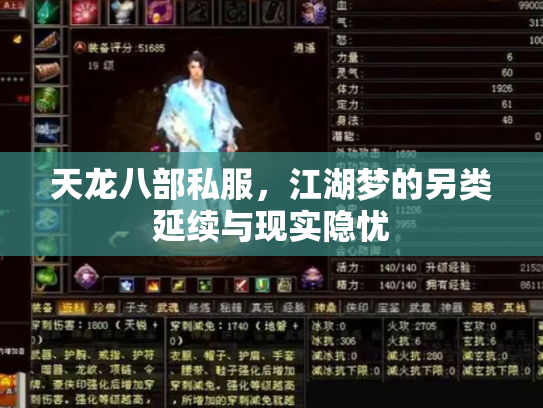 天龙八部私服，江湖梦的另类延续与现实隐忧