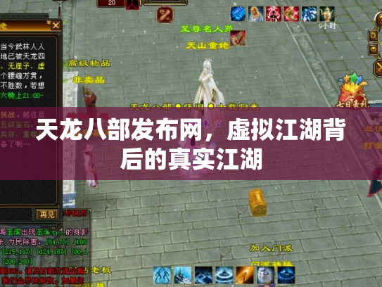 天龙八部发布网，虚拟江湖背后的真实江湖