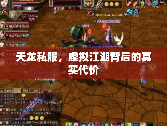 天龙私服，虚拟江湖背后的真实代价
