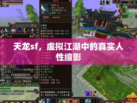 天龙sf，虚拟江湖中的真实人性缩影