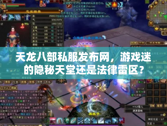 天龙八部私服发布网，游戏迷的隐秘天堂还是法律雷区？