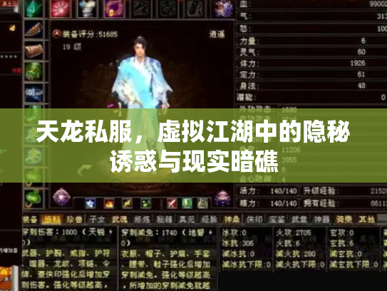 天龙私服，虚拟江湖中的隐秘诱惑与现实暗礁