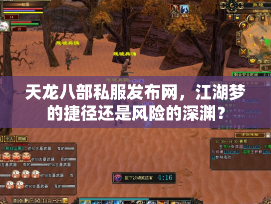 天龙八部私服发布网，江湖梦的捷径还是风险的深渊？