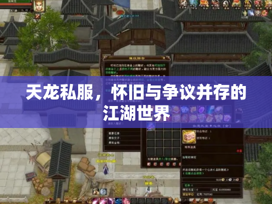 天龙私服，怀旧与争议并存的江湖世界