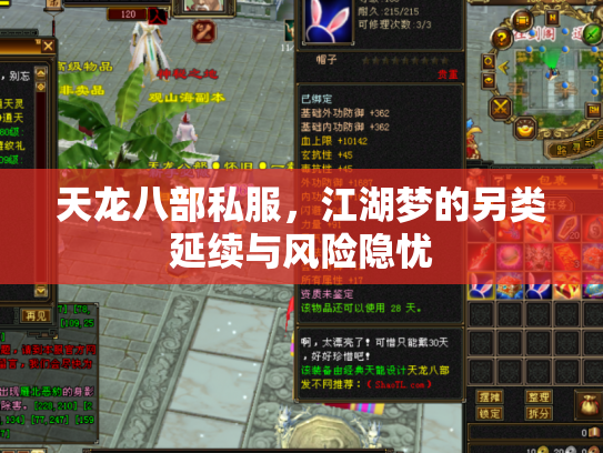 天龙八部私服，江湖梦的另类延续与风险隐忧