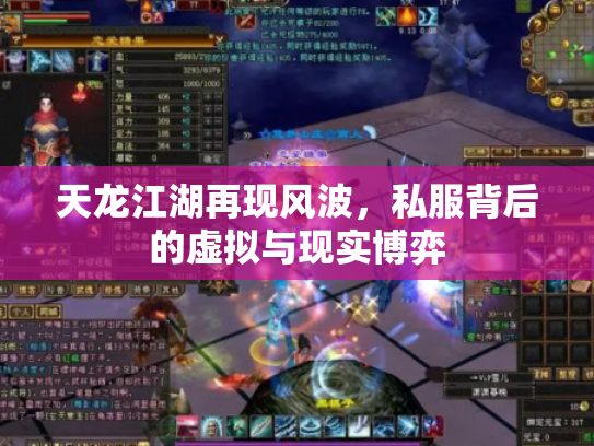 天龙江湖再现风波，私服背后的虚拟与现实博弈