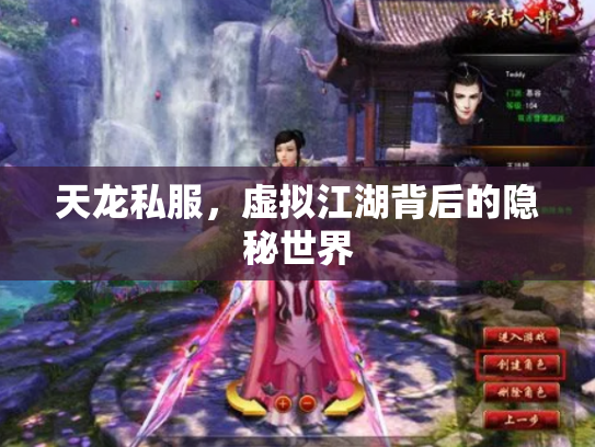 天龙私服,虚拟江湖背后的隐秘世界 天龙私服,虚拟江湖背后的隐秘世界