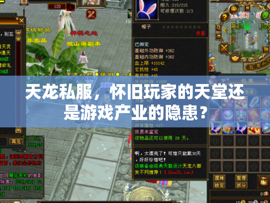 天龙私服，怀旧玩家的天堂还是游戏产业的隐患？